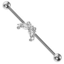 D'oreille Piercing Industriel Acier Inoxydable Femme