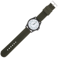 Man Watch Quartzowy Ręke Z Plecionym Paskiem Nylonowym