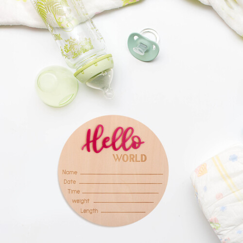 4Pcs Rústica De Bebê Para Decoração E Festas 2