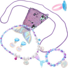 Conjunto Colar Concha Pulseira Cauda