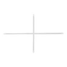 2St Justerbara Duschgardinsstänger, Teleskopisk Utviktbart 29,6–50 Cm