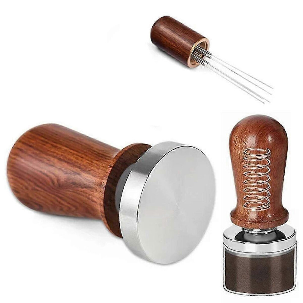 Kikidex (As Show, One Size) Coffee Tamper 51Mm Set Espresso Tamper 51Mm Coffee Tamper 51 With Spring Loaded Stainless Steel Tampers 51Mm
