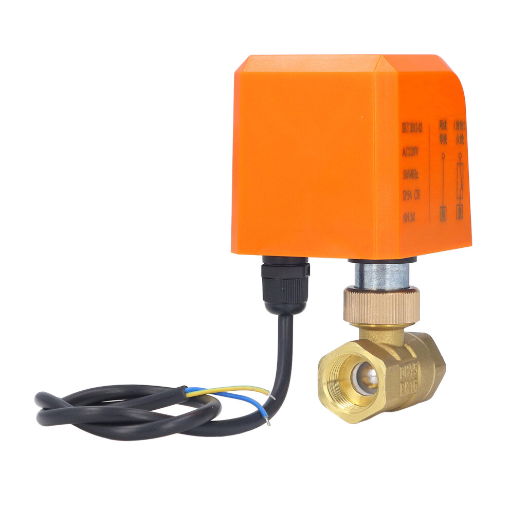 Motorized Ball Valve 2 Wire Dn15 Brass Abs 2 Way Normally Closed Ac220v 3111357360505