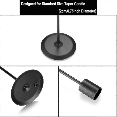 2024 2 Pcs Candle Candlestick Holders 2