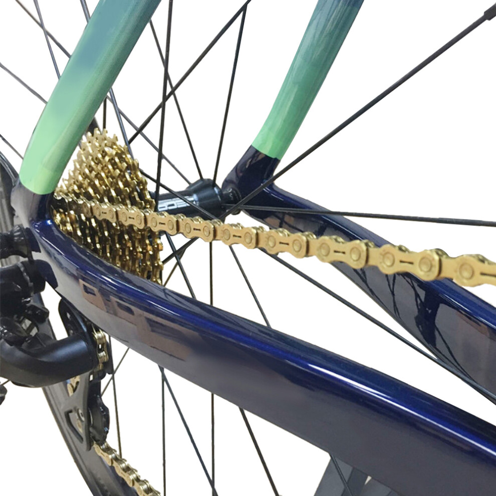 11 Speed Bicycle Chain 120 Links Steel Lightweight Replacement Black Titanium-image-OPC-PMP6PYP-NEW