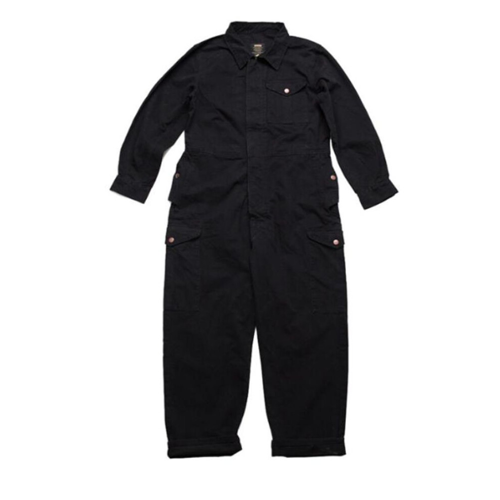 (L, black) Men's American-style Multi-pocket Tooling Jumpsuit Jumpsuit Loose Worker Overalls Suit-image-OPC-PMP6RBZ-NEW