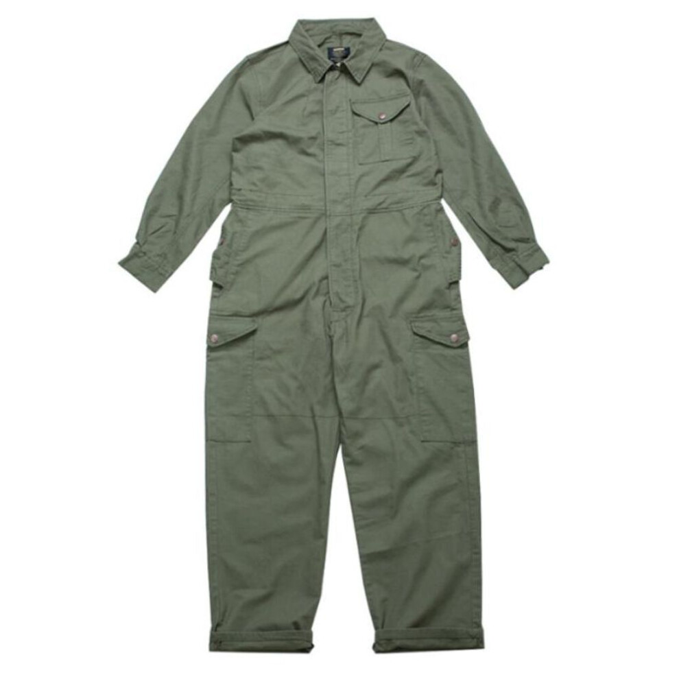 (M, green) Men's American-style Multi-pocket Tooling Jumpsuit Jumpsuit Loose Worker Overalls Suit-image-OPC-PMP6RC2-NEW