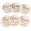 6 Unidades Tarjetas Bebé Madera Natural Mini Mensuales 6