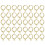 40 Unidades Para Pendientes Aro Dorado Accesorios 1