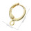 40 Unidades Para Pendientes Aro Dorado Accesorios 3