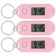 3 Pièces Porte-Clés Montres Suspendues Anneau Clé Numérique Silencieux
