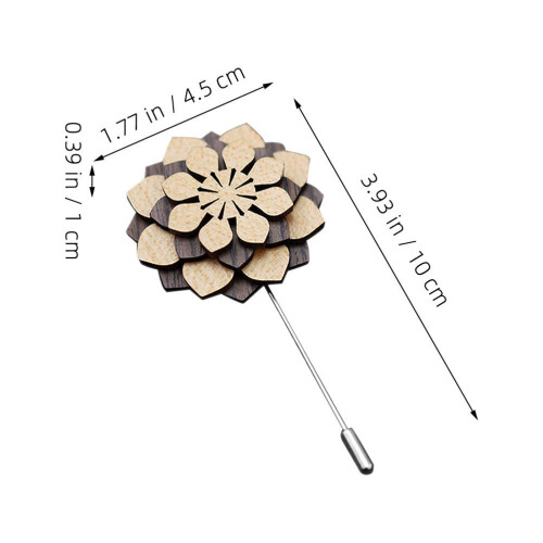 Pin En Bois Broche Costume 2