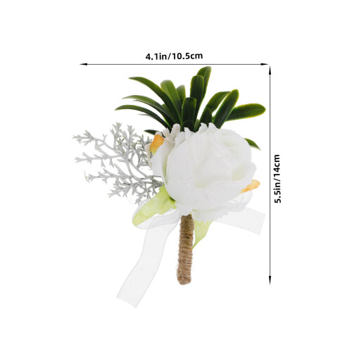 Elegant Groom Boutonniere Artificiale Per Matrimonio 2