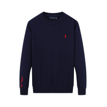 (Dark blue, XXL) Men's Small Pony jumper , Knitwear Pure cotton Sweater Pullover