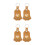 4 Pièces Pendentif Mémoire Animal, Porte- 4