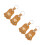4 Pièces Pendentif Mémoire Animal, Porte- 8