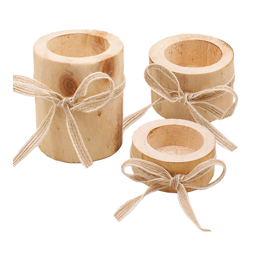 (khaki) 3x Wide Application Round Candle Holders For All Occasions Decoration-image-OPC-PMP6YT6-NEW