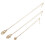 3Pcs Suporte Para Colar De Cristal Ajustável Com E Cordão 1