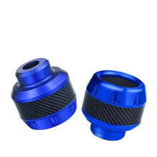 Motorcycle Wheel Protection Crash Pad Alloy Front Fork Slider Cups Blue 2-4Pcs Set Motocross Compatible