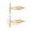 2 Pares De Abotoaduras De Saxofone Douradas Para 11