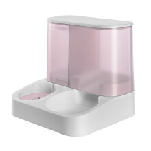 Dog Water Food Bowl 2-in-1 Water And Food Dispenser For Pets Indoor Cats