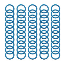 (15mm, Yellow) 50pcs Colorful Double Buckle Book Rings for Scrapbook Binding and Loose Leaf Storage