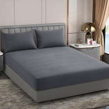 (Charcoal, Single) AR Ware Luxury Extra Deep Fitted Bed Sheet 30cm Microfiber Hotel Quality Sheets All Sizes Super Soft Breathable Easy Care