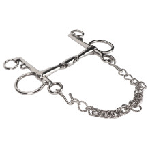 Gnaw Resistant Jointed Pelham Bit: Comfortable Stainless Steel Design
