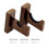 Baseball Bat Wall Mount Rack Horizontal Display Brackets With Felt Liner Display Case 1
