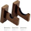 Baseball Bat Wall Mount Rack Horizontal Display Brackets With Felt Liner Display Case 4