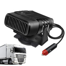 Portable Car Heater 120W 24V With 360 Degree Adjustable Thermostat Plug In Car Defroster Defogger Demister Windows Black