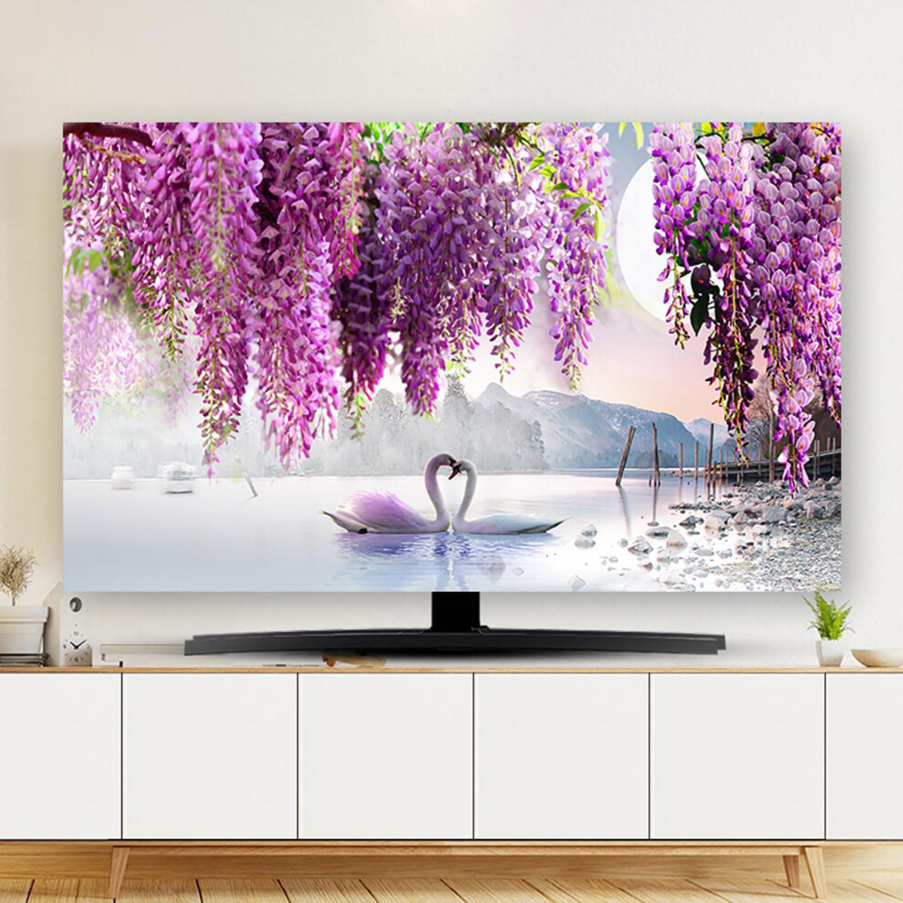 Soft Breathable Computer Cover Universal 12-48 Inch Flat Screen Tv Protector Elastic Fit Dust-Proof For Flatscreen Tvs 9067246463144