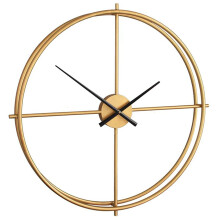 Outdoor Garden Oversized Silent Wall Clock 94CM 64CM Vintage Metal Skeleton Non-Ticking Gold Living Room Decorative Gift