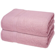 (Black) Budget-Friendly Pack of 2 Extra Large Bath Sheets, 75x145cm, 500 GSM Cotton Gift Thick Set Towels disposable face wear-resistant bath towel