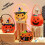 Halloweens Candy Pouch Soft Pumpkin Designs Home Organization-4 6