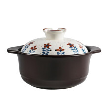 Casserole Stoneware Clay Pot For Japanese Cooking Ceramic Casserole Pot 5.0L Black Shabu Home Kitchen
