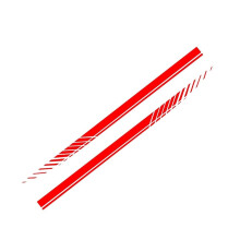 Car Side Step Skirt 2021 DIY Side Stripe Sticker Auto Tuning Car Sticker Red Compatible With All Car Models