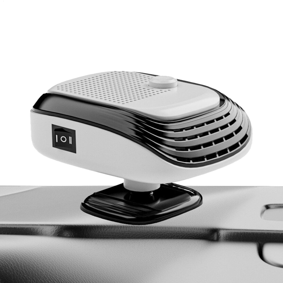 Portable Car Heater 12V 120W Defrost Defogger Windscreen Dehumidification 360 Degree Rotation For Suv And Truck White 9354506647285
