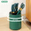 Kitchen Rotatingss household chopstick storage container-Gray 6