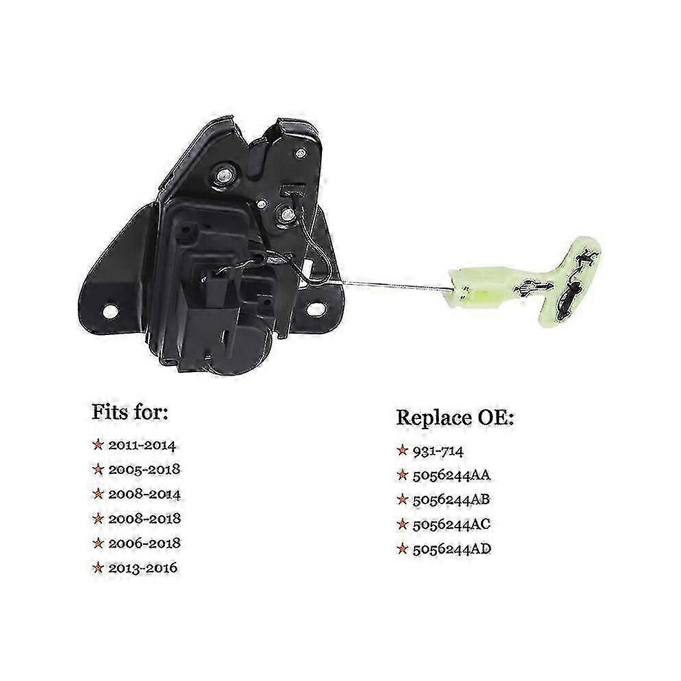 Kikidex (As Show, One Size) Tailgate Lock Trunk Latch Actuator For Chrysler 300 Dodge Charger Avenger 5056244Ad, 931714