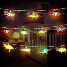 (As show, One size) 20 Led Dinosaur String Lights 9.8 Ft Dinosaur Room Decor For Boys Dinosaur Lamp