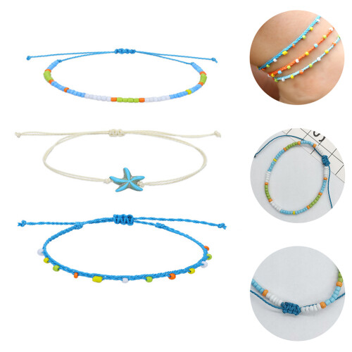 3 Piezas De Pie De Decoración Tejida 1
