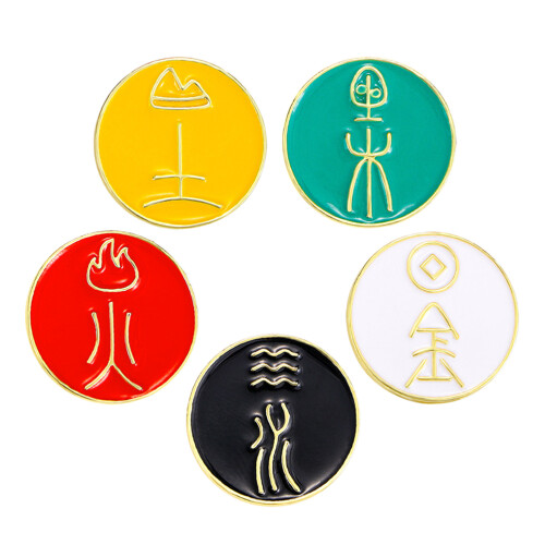 15 Unidades Broches Metálicos De 1
