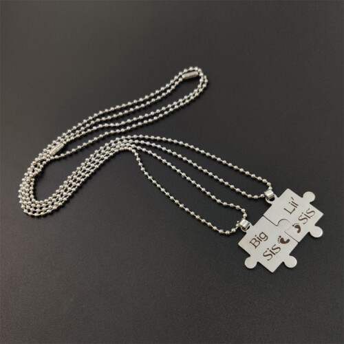 2 Pièces Puzzle Pendentif 2