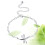 Silver Ankle Bracelet Ajustable Con De Para Mujer 4
