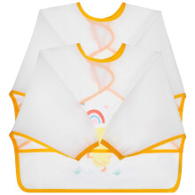 2 Unidades Baberos Con Para Bebés Y Niños, Delantal Para Comer