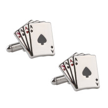 2 PiĂšces Boutons De Manchette Cartes Ă Pour Chemise