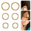 6 Pièces Anneaux De Nez Ouverts Et De Perçage 4