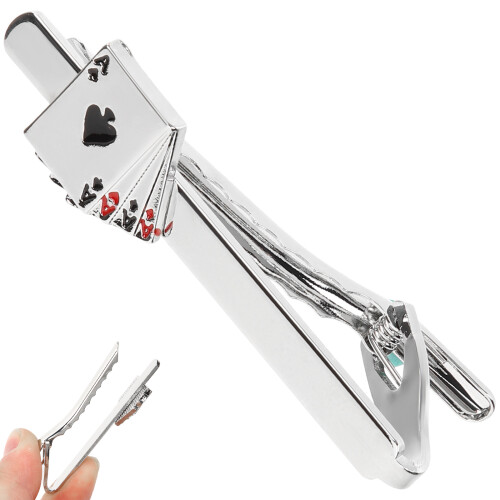Tie Clip Fermacravatta In Metallo Per Cravatta Accessorio Per Uomo