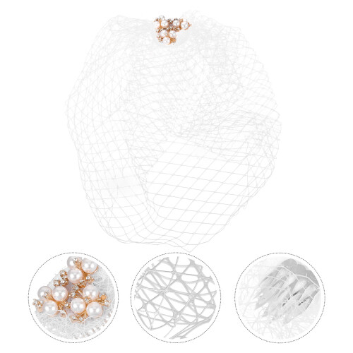 Bride Fascinator Cappello Tè Con Nuziale E Cerchietto 2